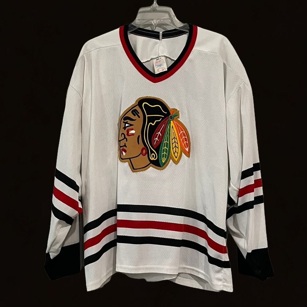 Vintage‎ Maska Chicago Blackhawks Hockey Jersey Men’s Sz XL